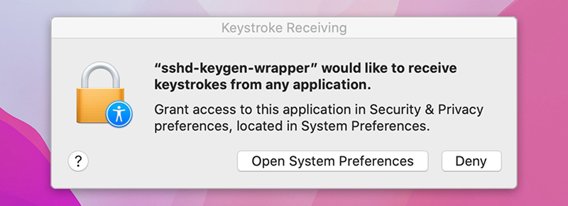 exploring sshd-keygen-wrapper on Mac